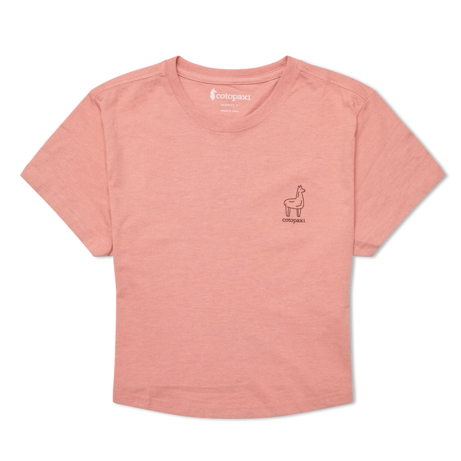 Tiny Llama Crop T-Shirt - Women's, Clay