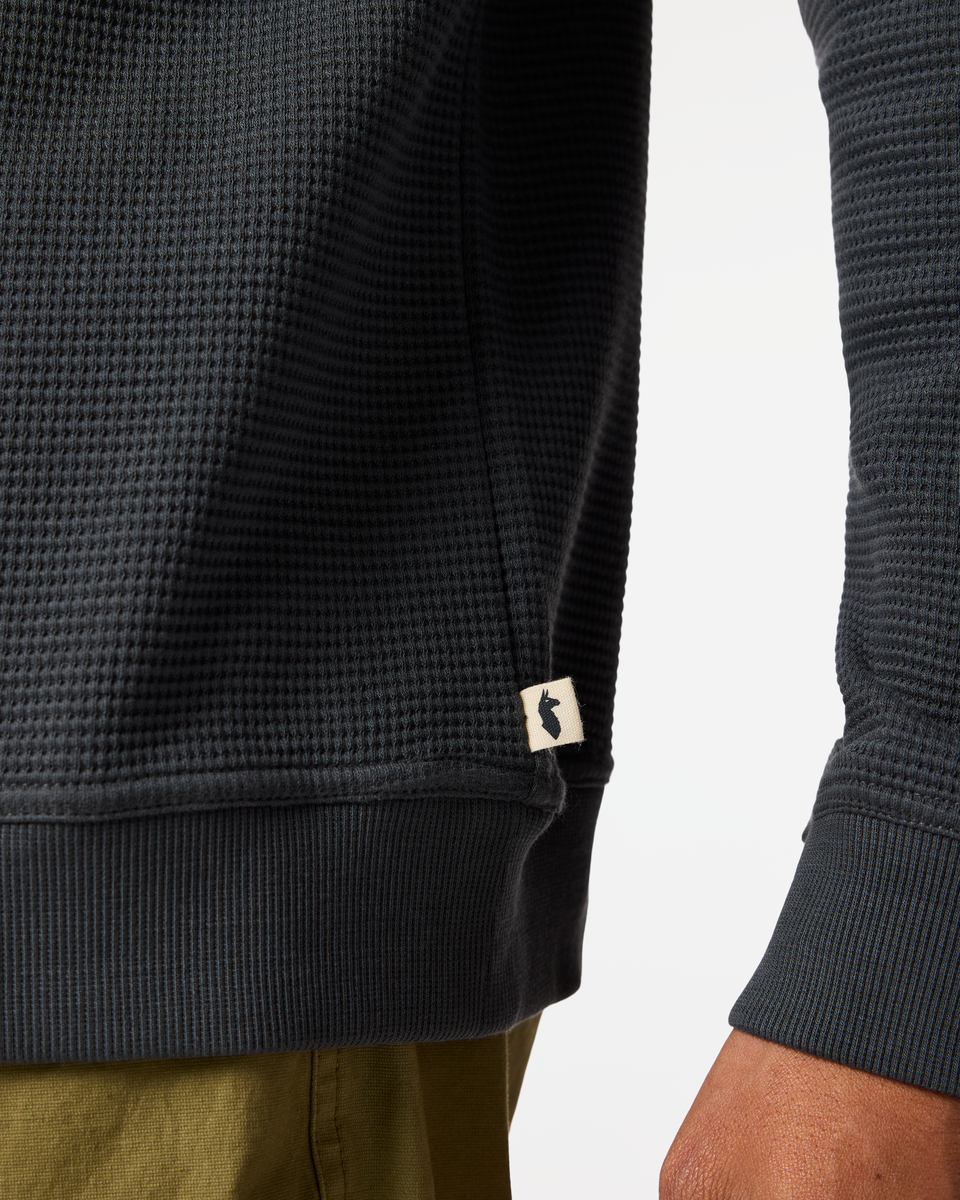 Atajo Waffle Rugby - Men's, Charcoal, Model Dale