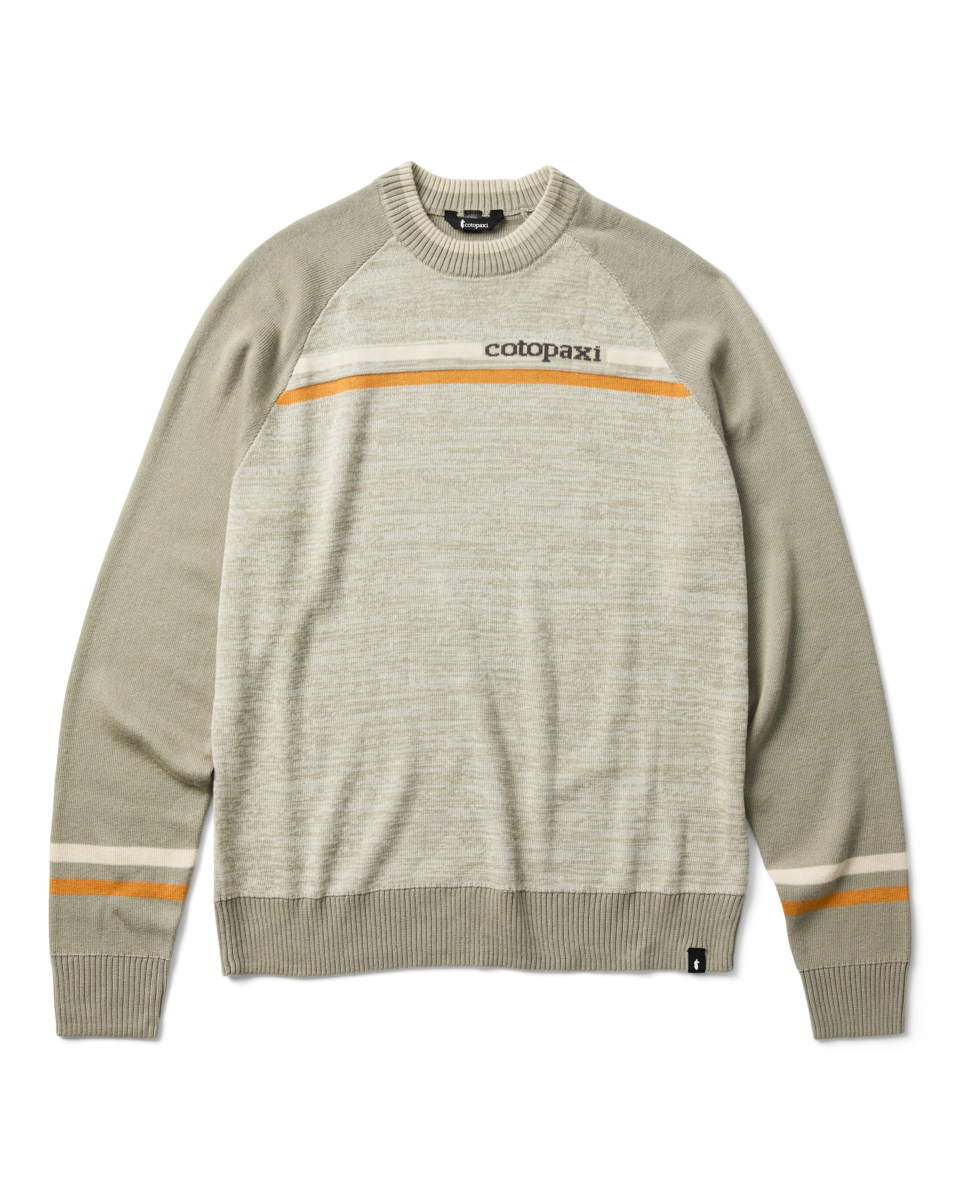 Cotopaxi Crew Sweater - Men's, Mineral/Pebble, Model Pedro