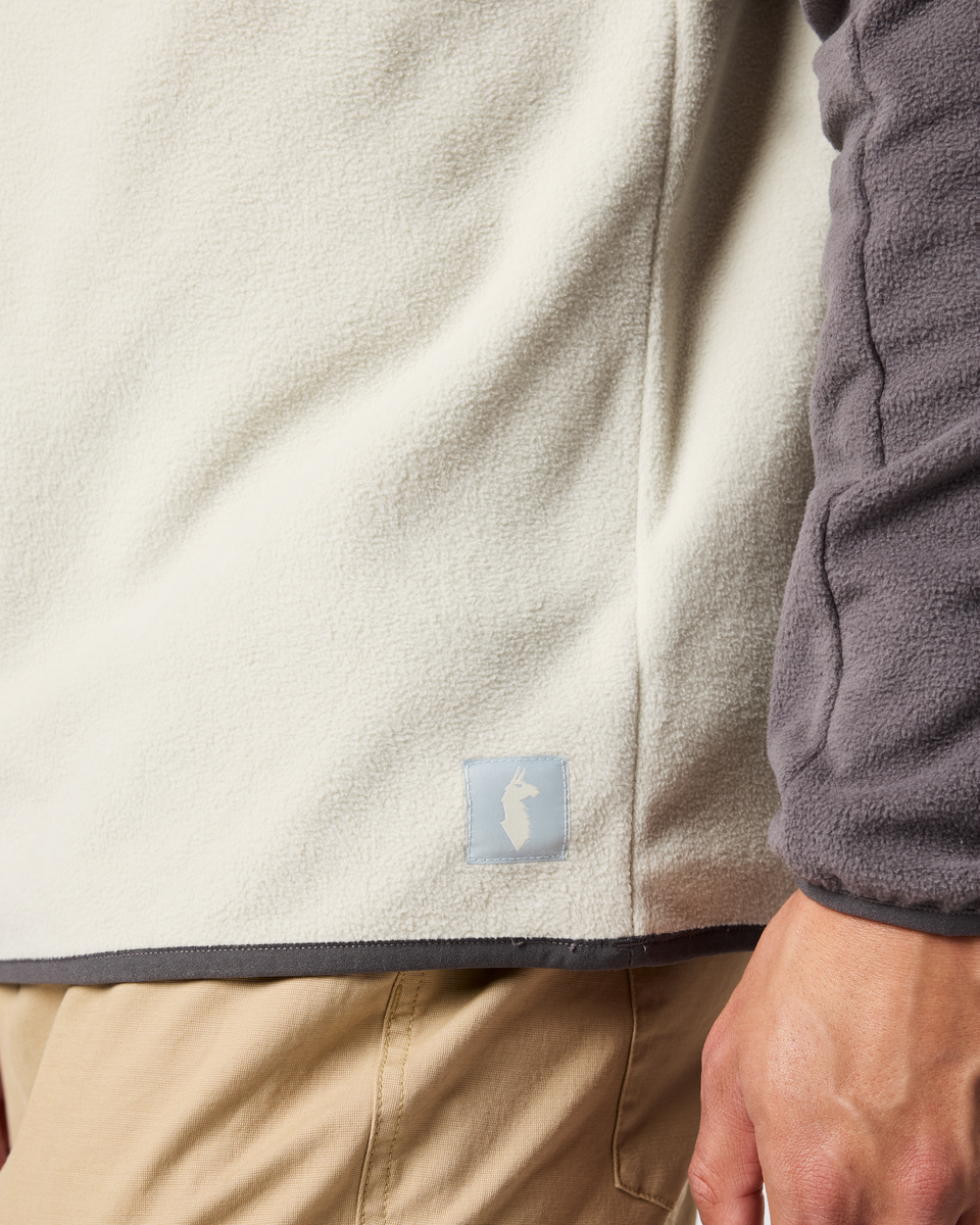 Encima Fleece Pullover - Men's, Cinder/Mineral, Model Luke
