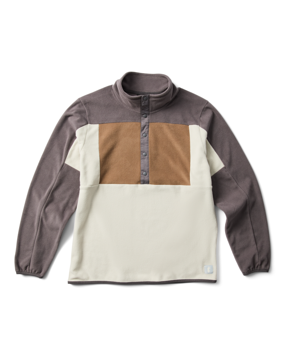 Encima Fleece Pullover - Men's, Cinder/Mineral, Model Luke