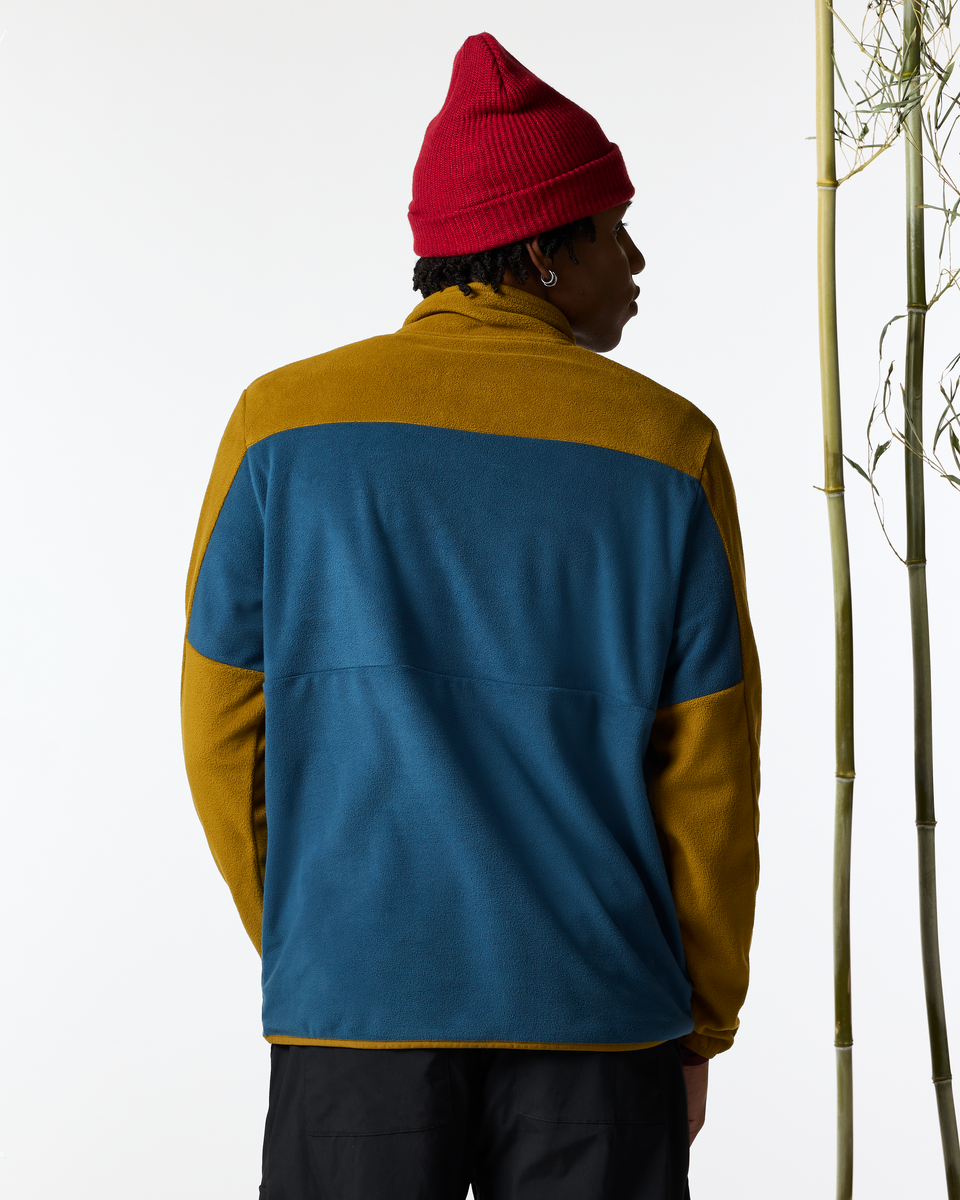 Encima Fleece Pullover - Men's, Log Cabin/Indigo, Model Anson