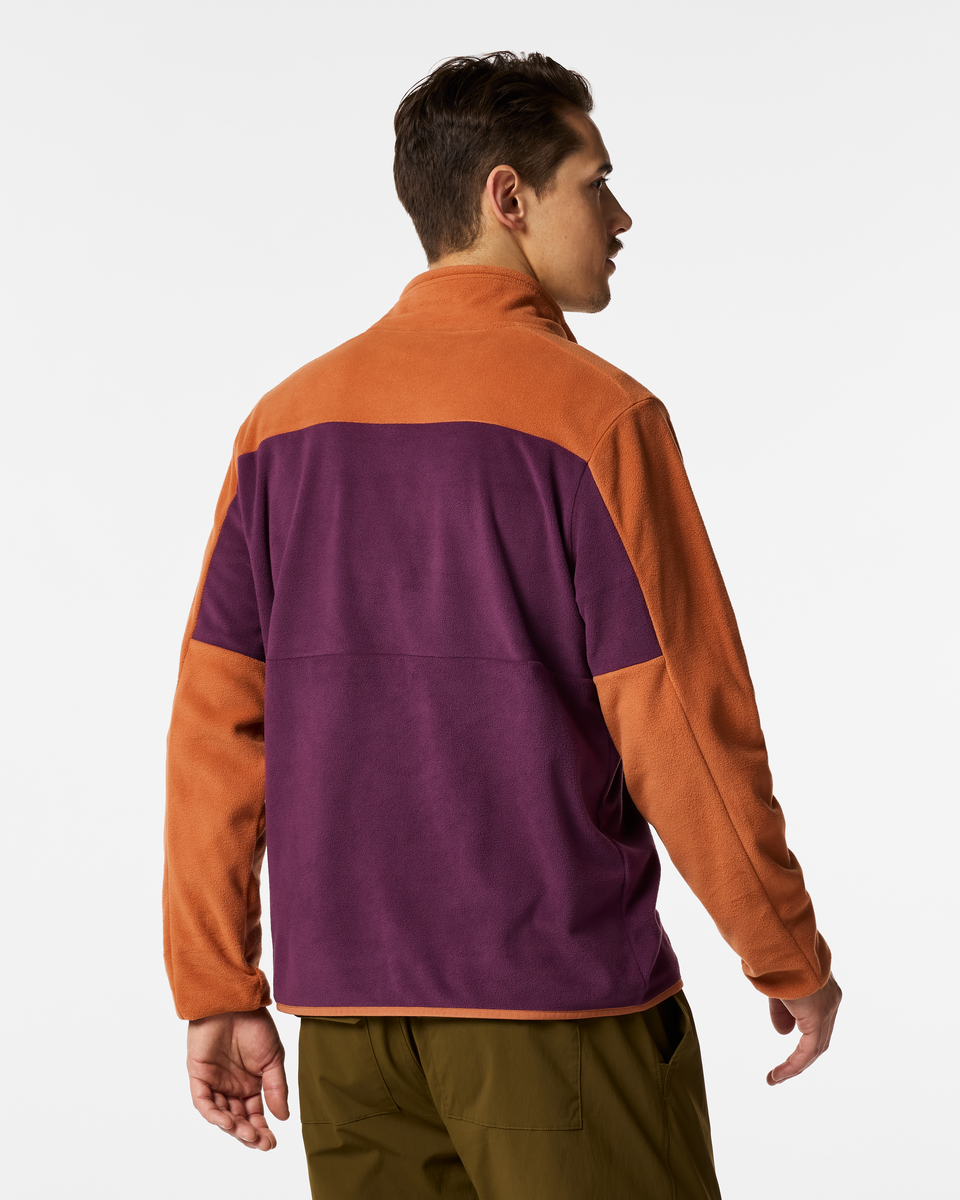 Encima Fleece Pullover - Men's, Whiskey/Acai, Model Kellan