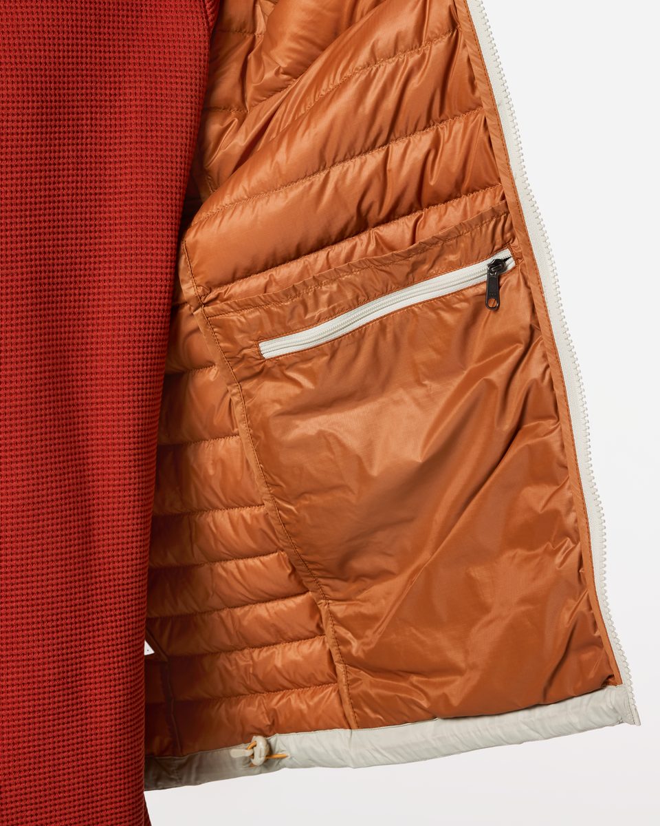 Fuego Down Jacket - Men's, Mineral Stripes, Model Pedro