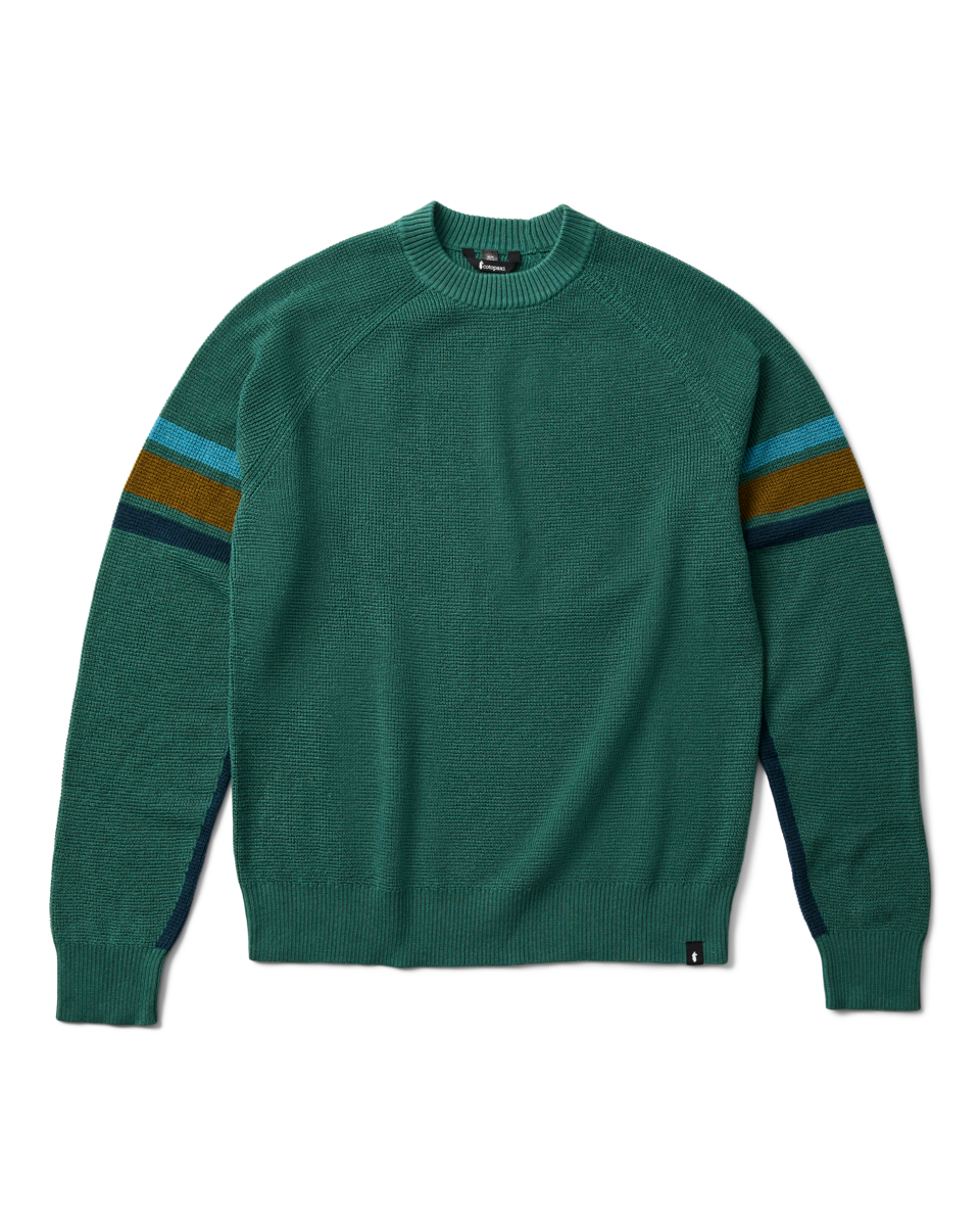 Libre Waffle Crew Sweater - Men's, Juniper, Model Pedro
