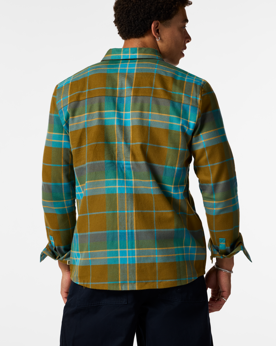 Quedo Flannel Shirt - Men's, Log Cabin Plaid, Model Luke