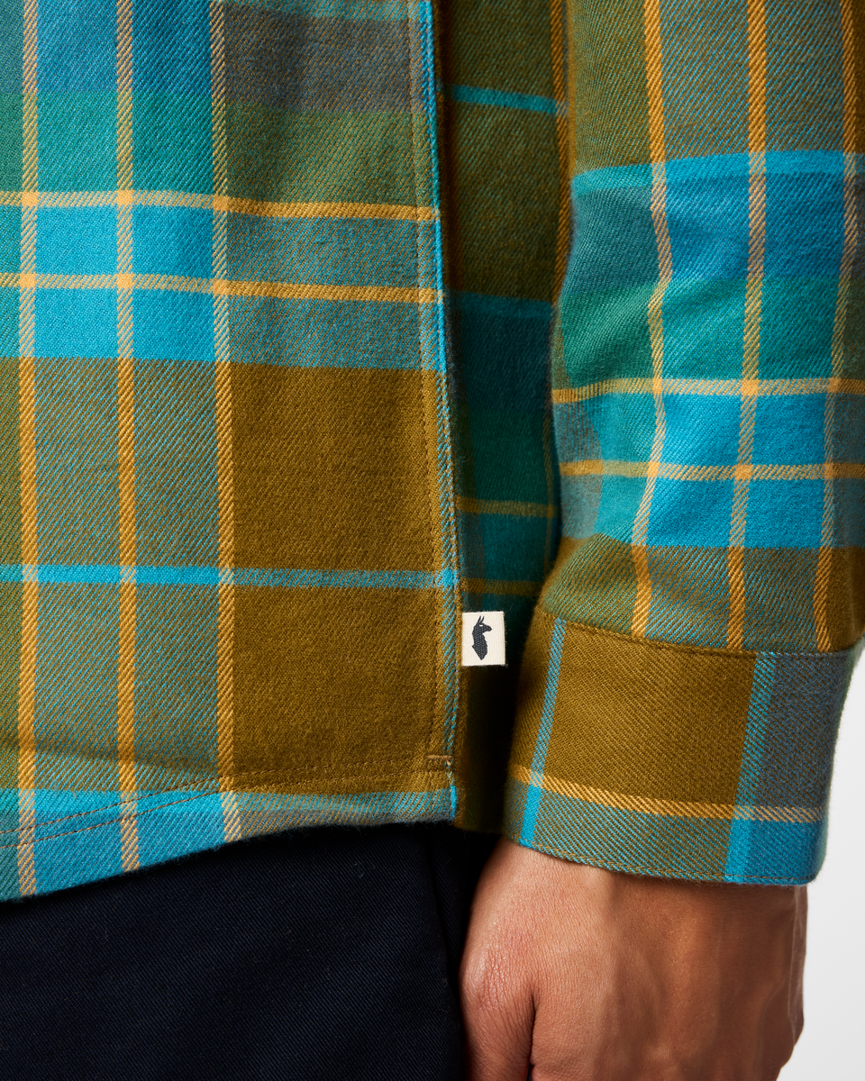 Quedo Flannel Shirt - Men's, Log Cabin Plaid, Model Luke
