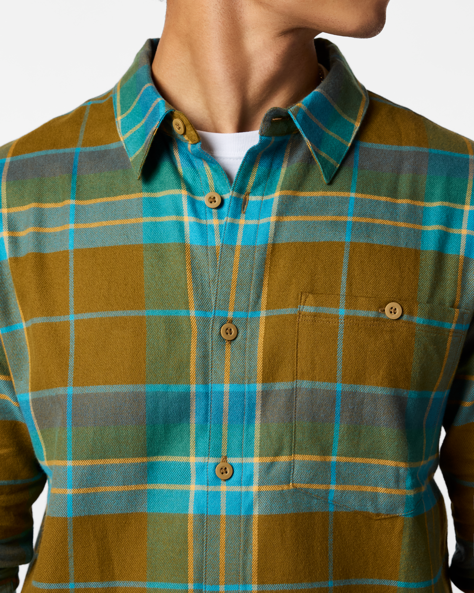 Quedo Flannel Shirt - Men's, Log Cabin Plaid, Model Luke