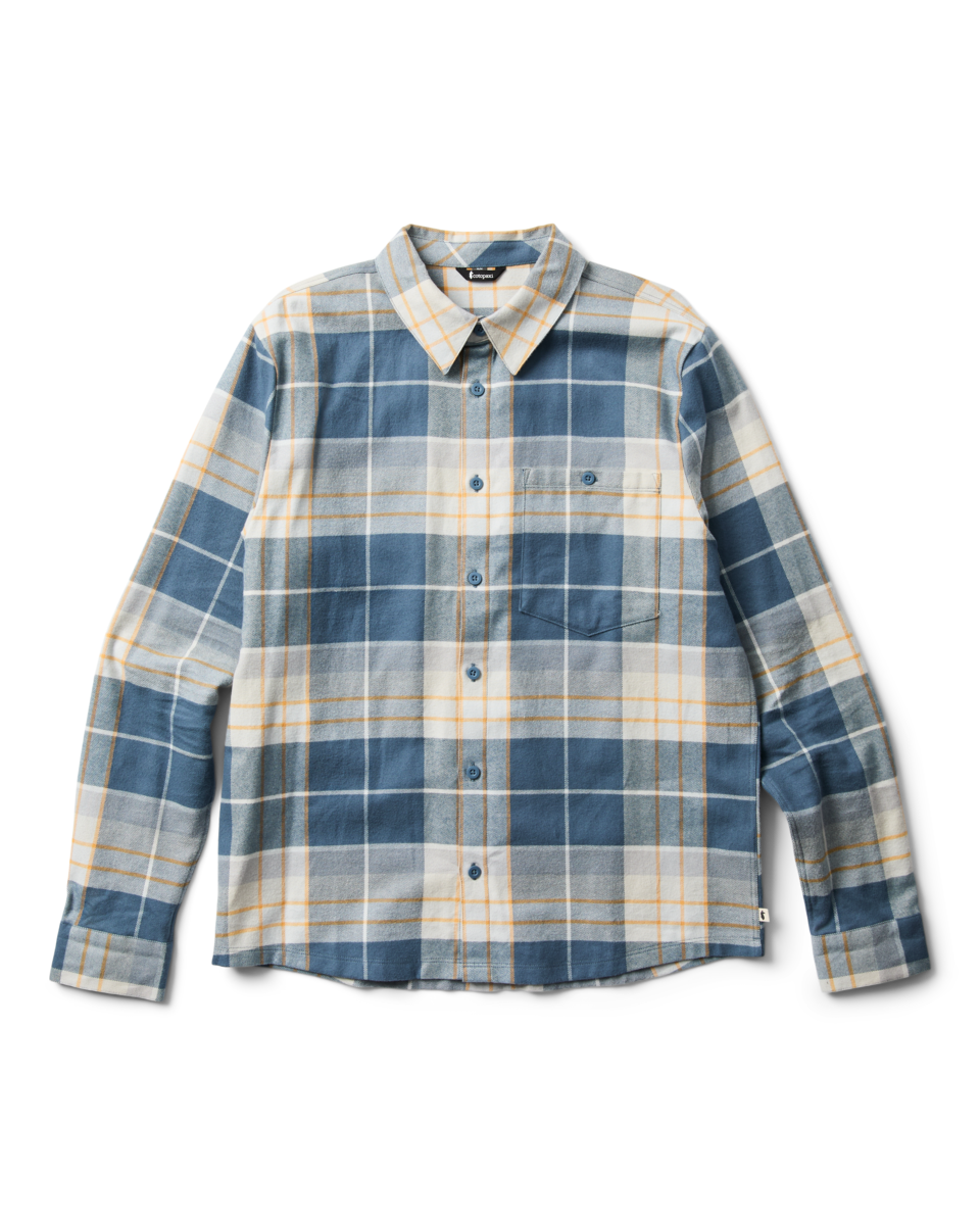 Quedo Flannel Shirt - Men's, Slate Plaid, Model Luke