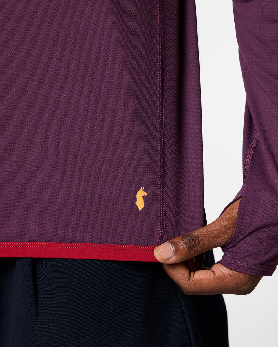 Sombra Long-Sleeve Sun Shirt - Men's, Acai, Model Anson