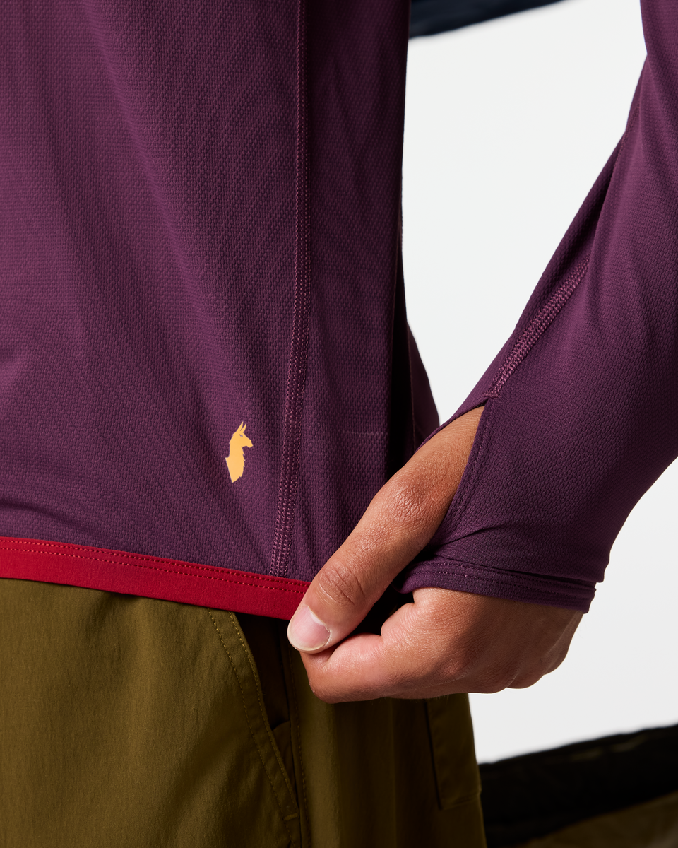 Sombra Sun Hoodie - Men's, Acai, Model Pedro