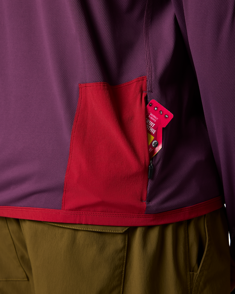 Sombra Sun Hoodie - Men's, Acai, Model Pedro