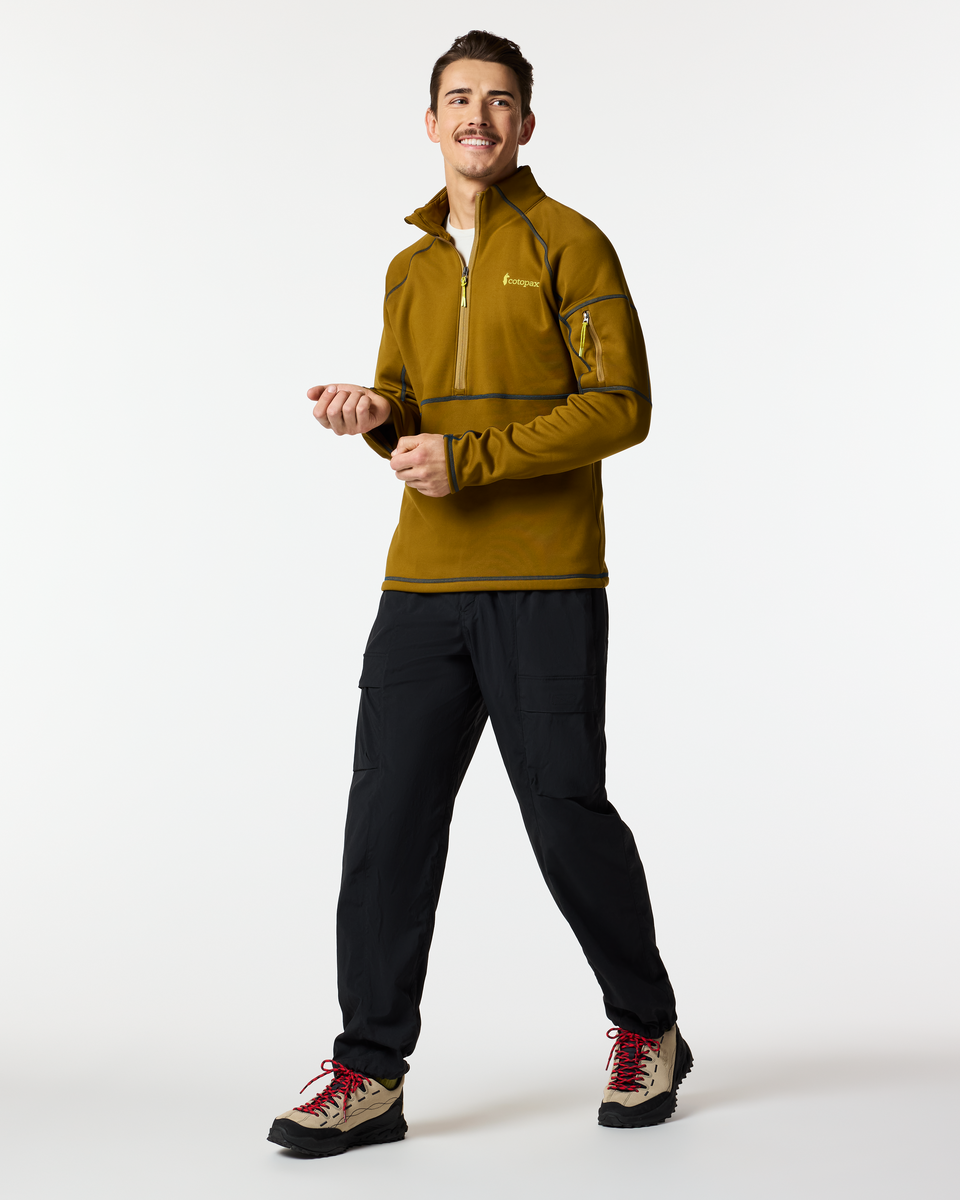 Tempa Fleece Half-Zip Pullover - Men's, Log Cabin, Model Kellan