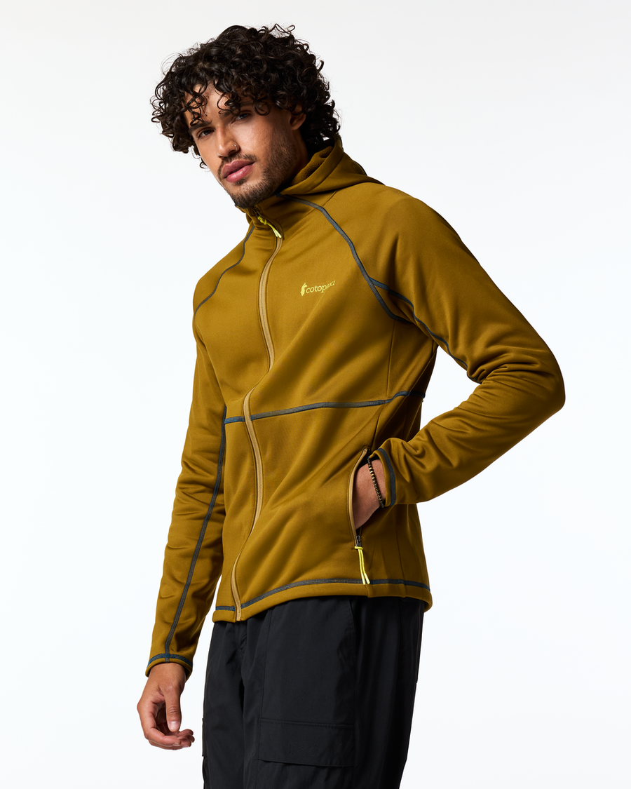Tempa Fleece Hooded Jacket - Men's, Log Cabin, Model Pedro