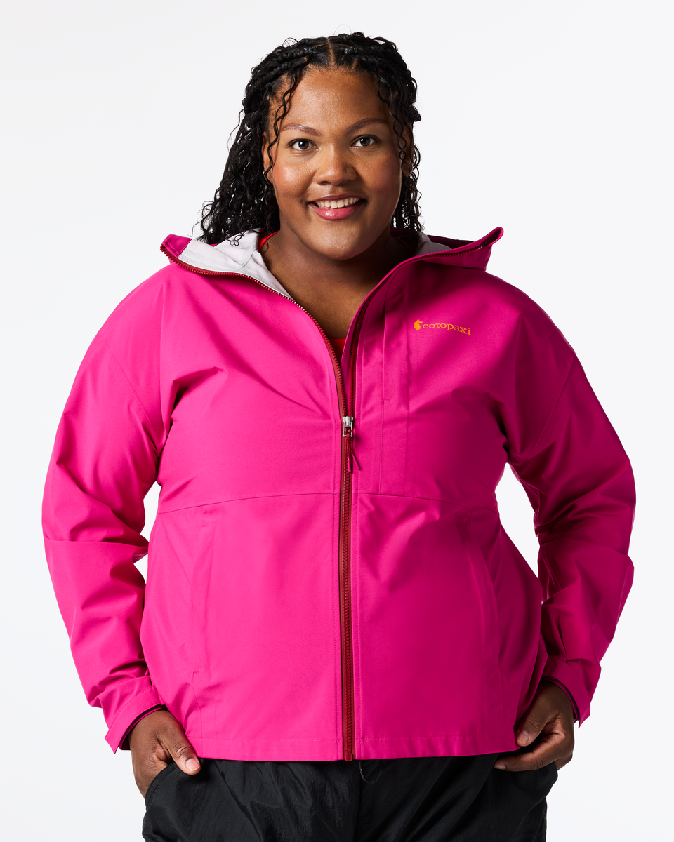 Cielo Rain Jacket - Women's, Pitaya, Model Tanisha