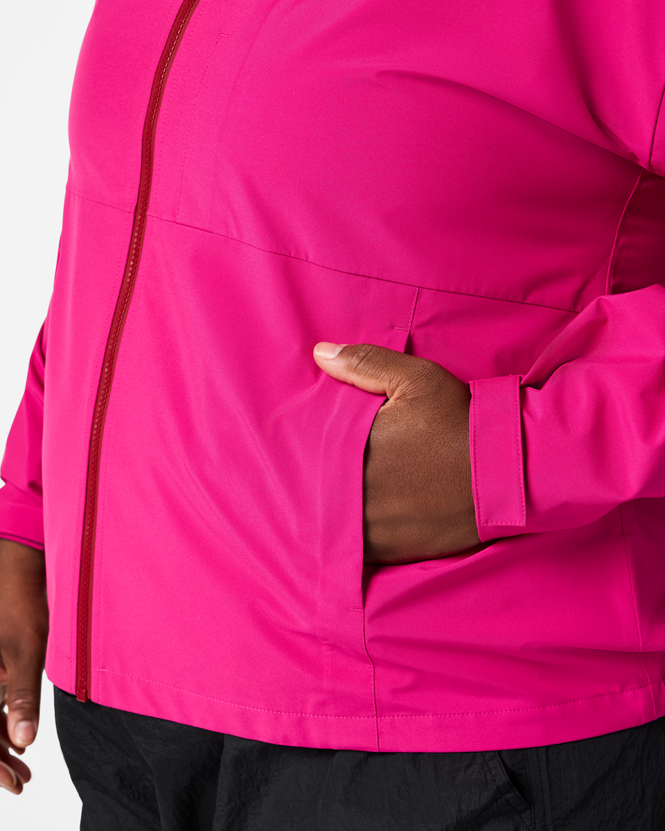 Cielo Rain Jacket - Women's, Pitaya, Model Tanisha
