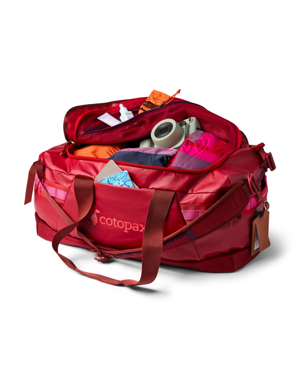 Allpa Getaway 55L Duffel, Crimson, Detail