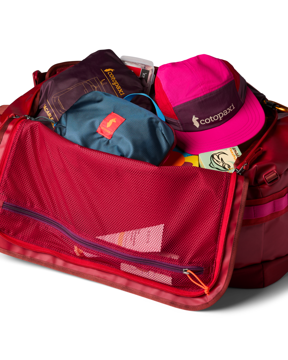 Allpa Getaway 55L Duffel, Crimson, Detail