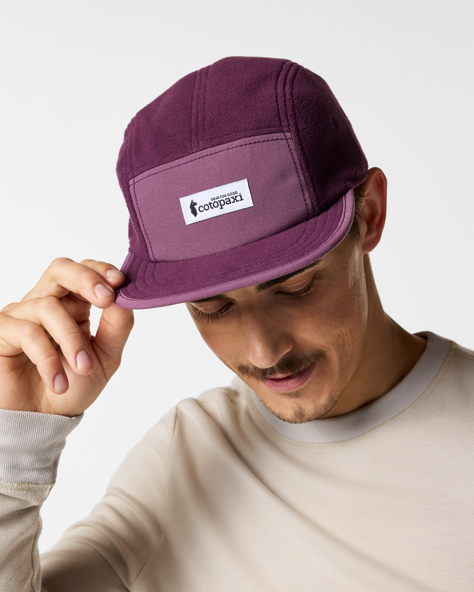 Fleece 5-Panel Hat, Mystic/Acai