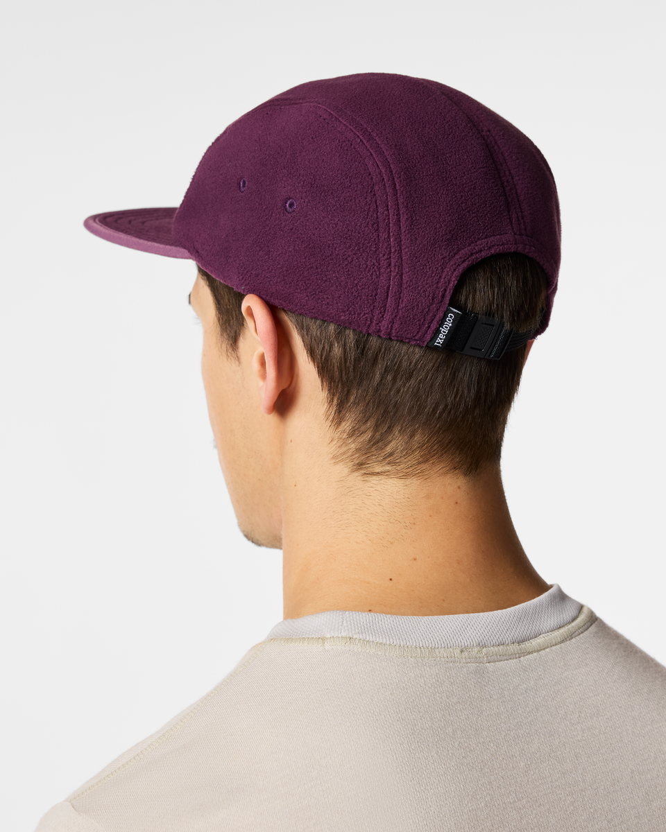 Fleece 5-Panel Hat, Mystic/Acai