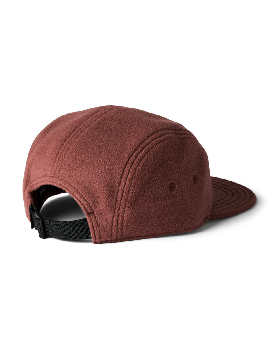 Fleece 5-Panel Hat, Sepia