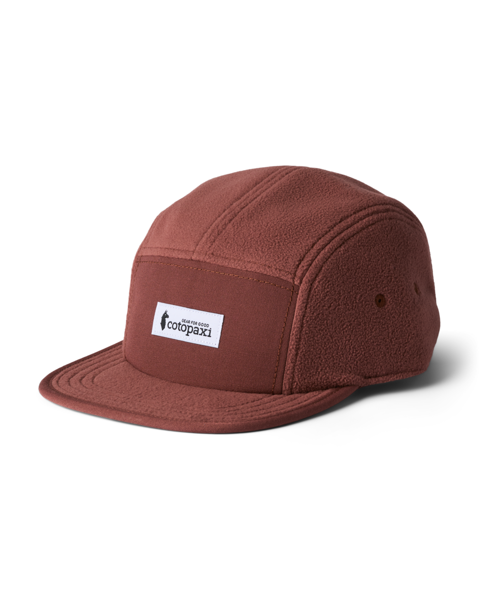 Fleece 5-Panel Hat, Sepia