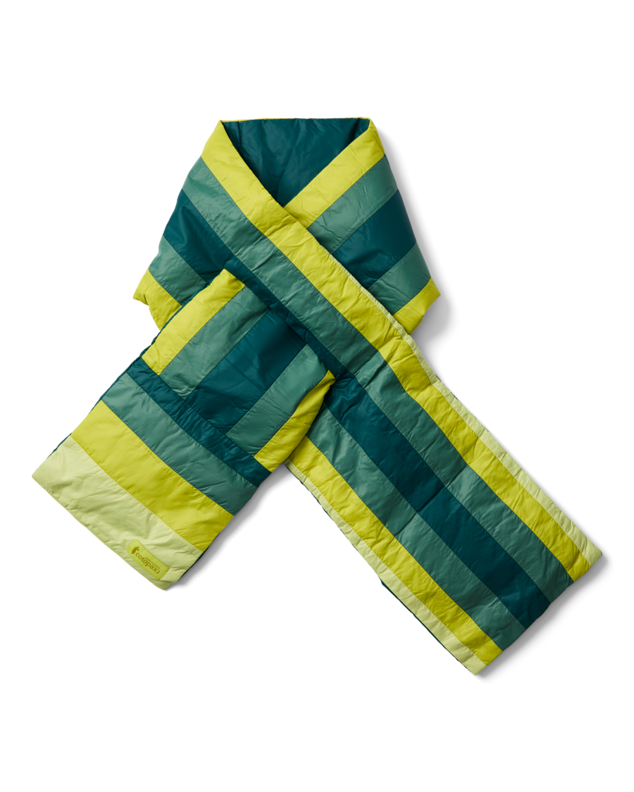 Fuego Down Scarf, Deep Ocean Stripes