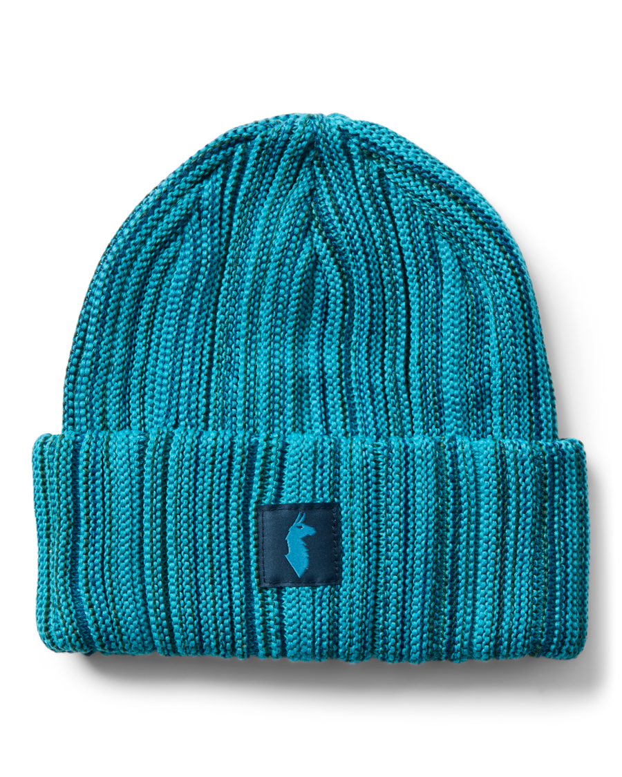 Vertical Stripe Beanie, Indigo Deep Ocean/Oasis
