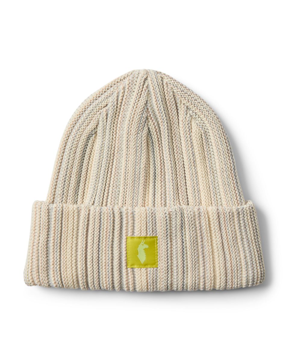 Vertical Stripe Beanie, Mineral Chalk/Vapor