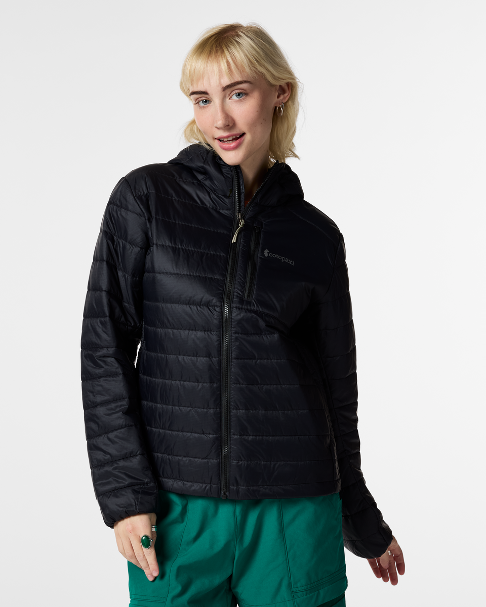 Acodo Insulated Hooded Jacket - Women's, Cotopaxi Black, Model Josie