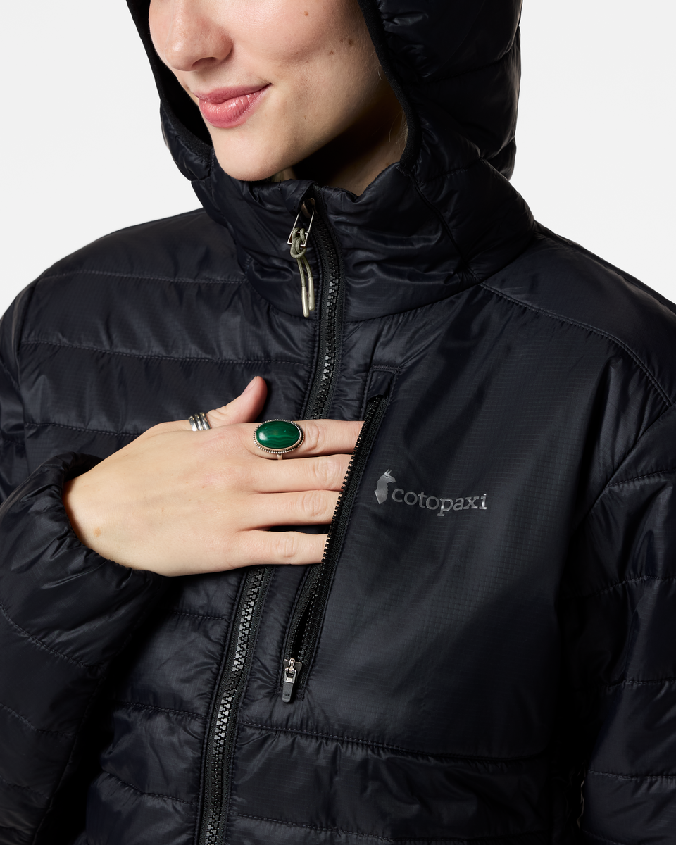 Acodo Insulated Hooded Jacket - Women's, Cotopaxi Black, Model Josie