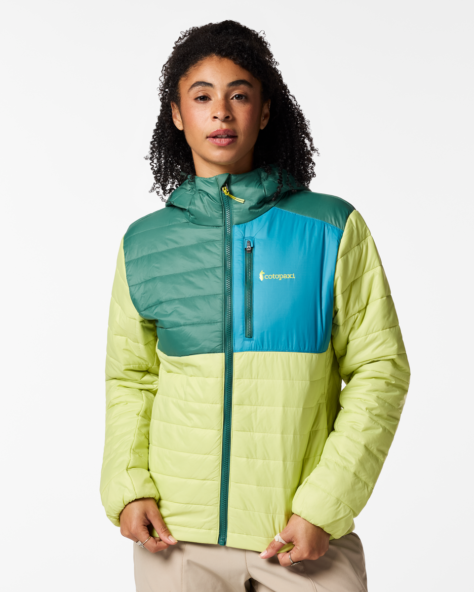 Acodo Insulated Hooded Jacket - Women's, Juniper/Firefly, Model Kalu