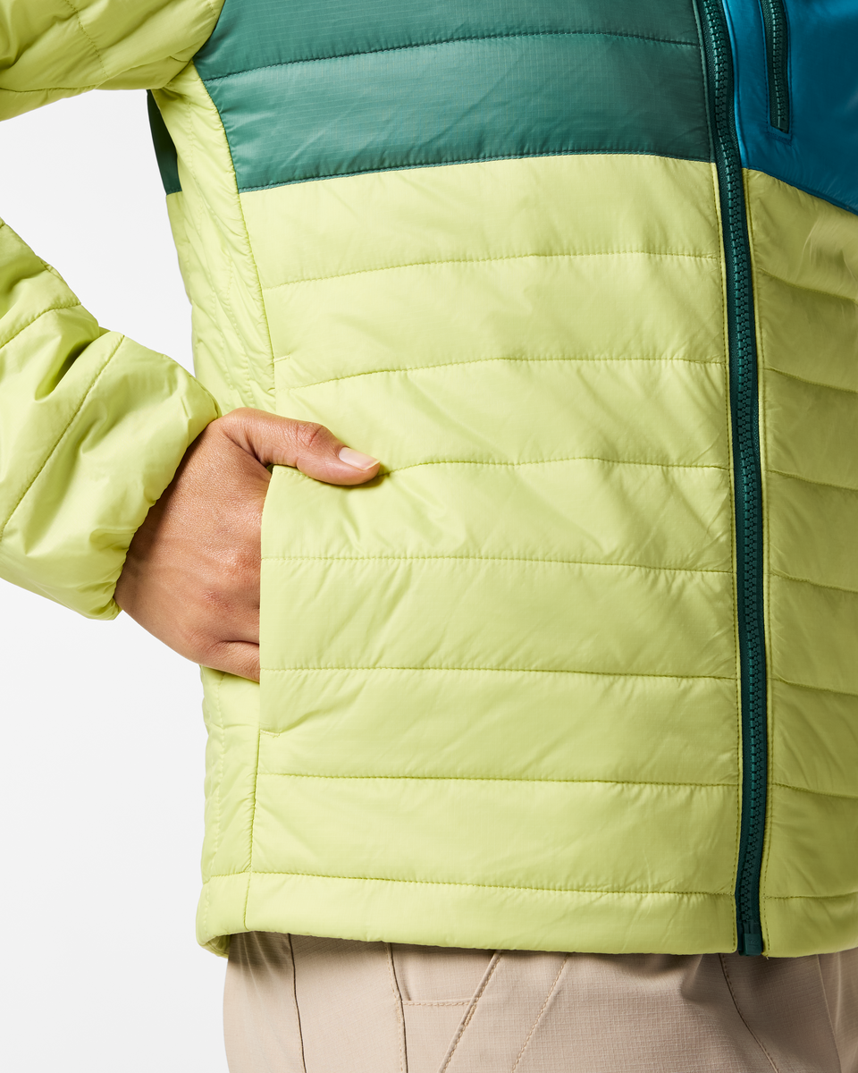 Acodo Insulated Hooded Jacket - Women's, Juniper/Firefly, Model Kalu