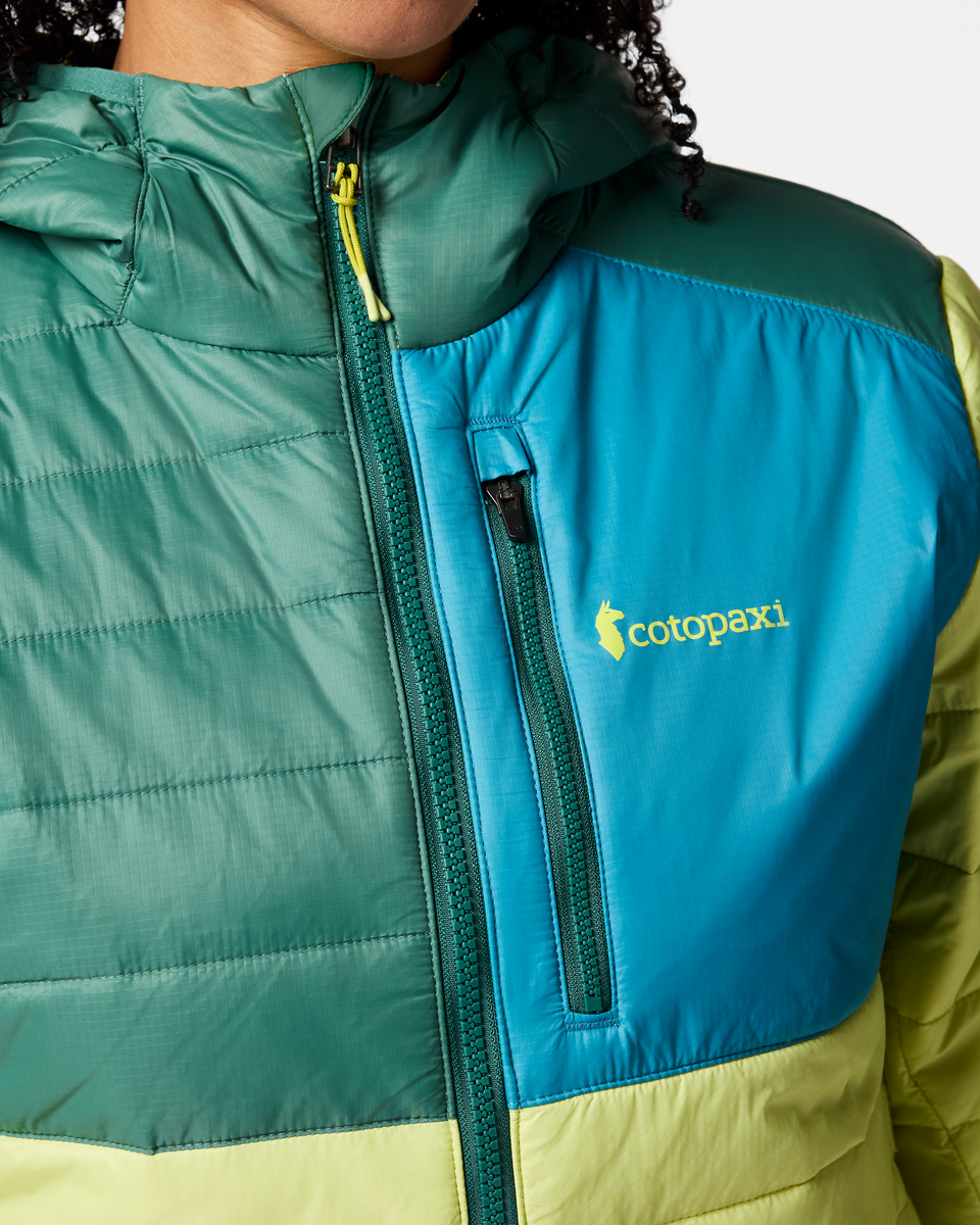 Acodo Insulated Hooded Jacket - Women's, Juniper/Firefly, Model Kalu