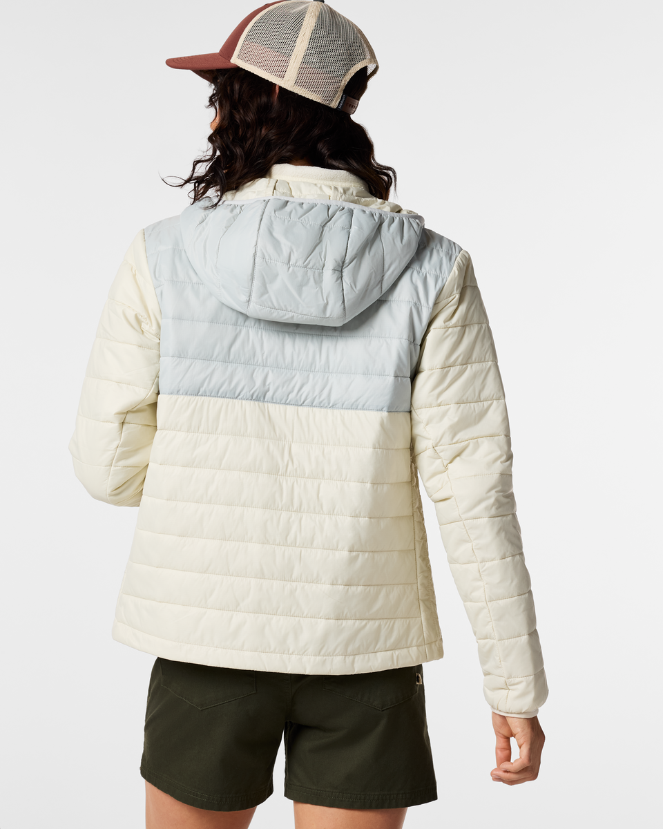 Acodo Insulated Hooded Jacket - Women's, Vapor/Chalk, Model Lola