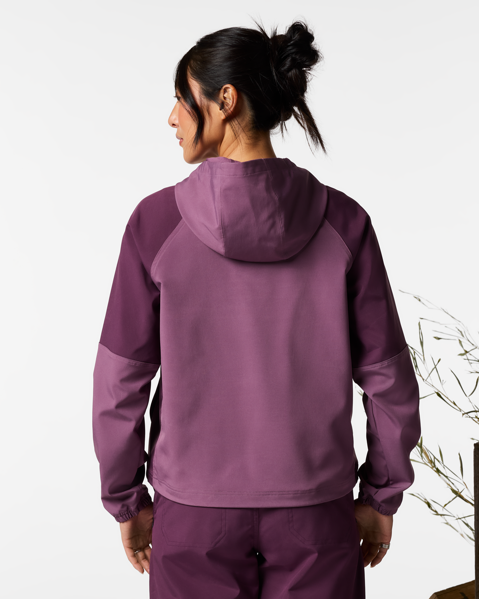 Adelante Hoodie - Women's, Mystic/Acai, Model Tiff