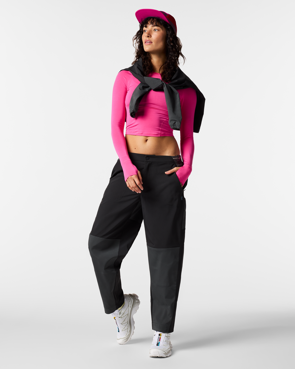 Adelante Pant - Women's, Black/Charcoal, Model Lola