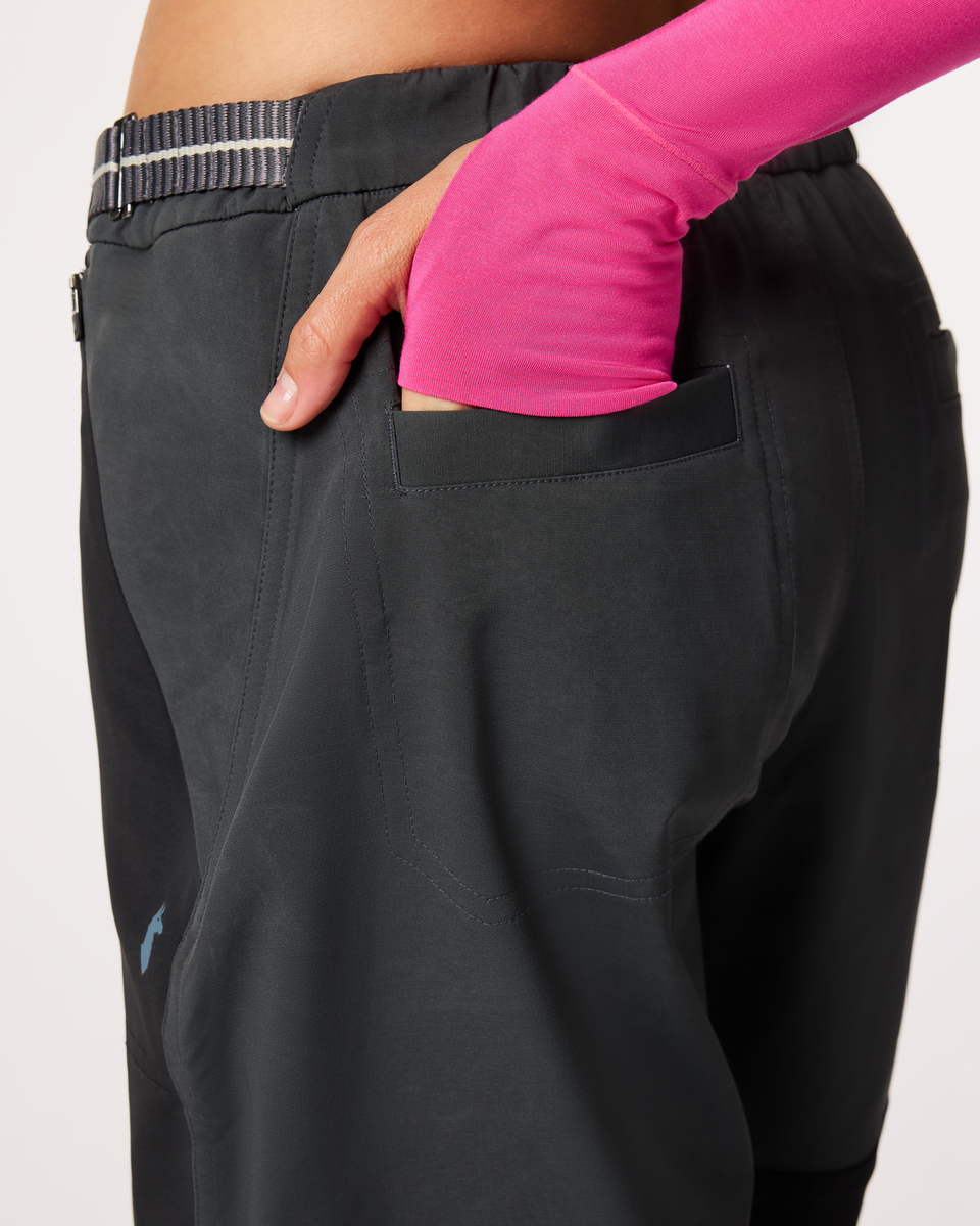 Adelante Pant - Women's, Black/Charcoal, Model Lola