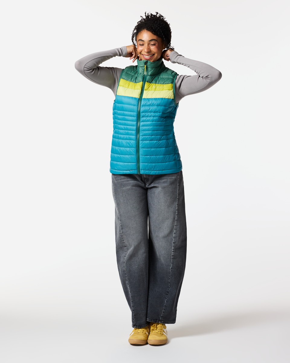 Fuego Down Vest - Women's, Juniper/Oasis, Model Kalu