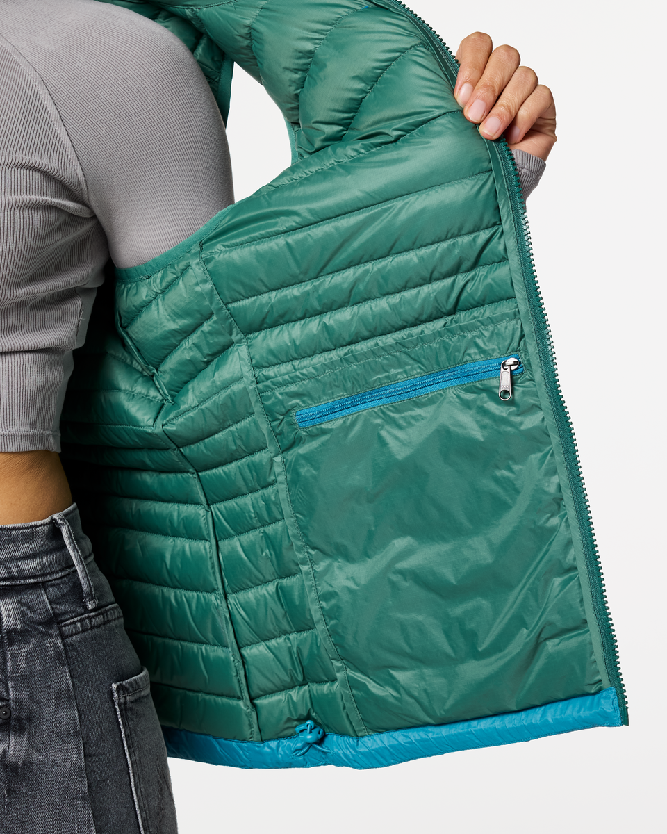 Fuego Down Vest - Women's, Juniper/Oasis, Model Kalu