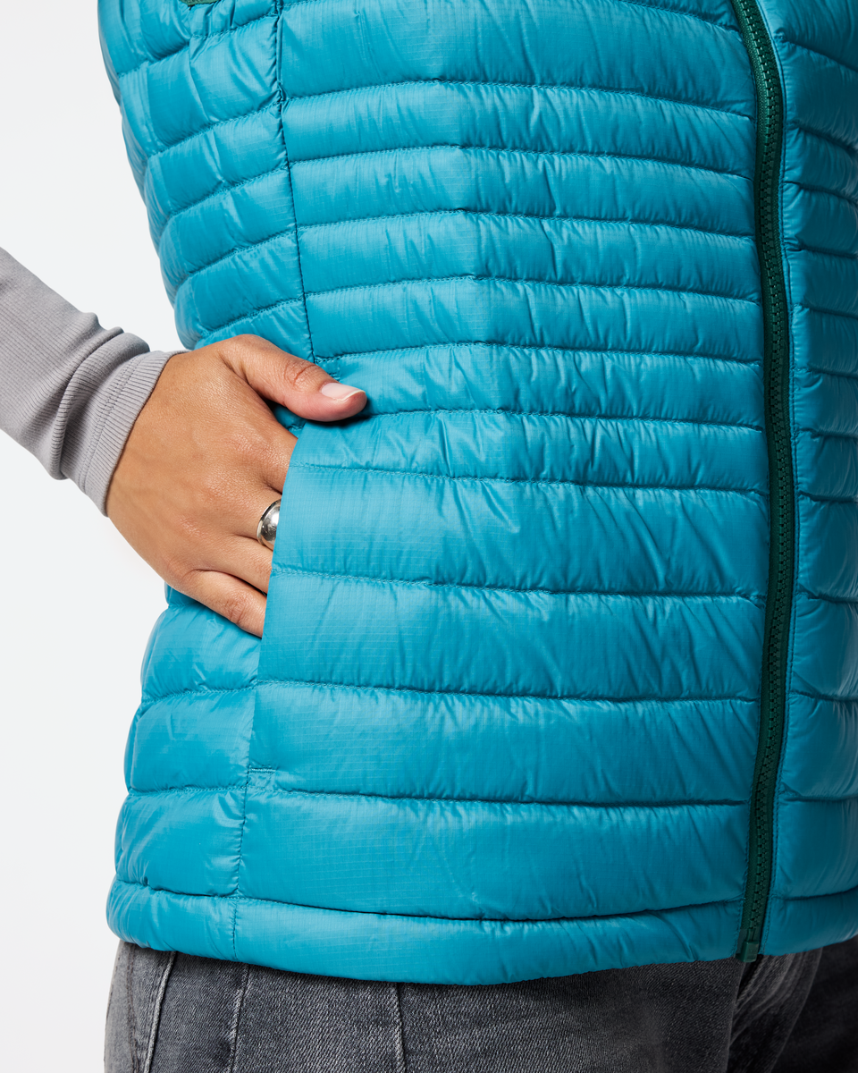 Fuego Down Vest - Women's, Juniper/Oasis, Model Kalu