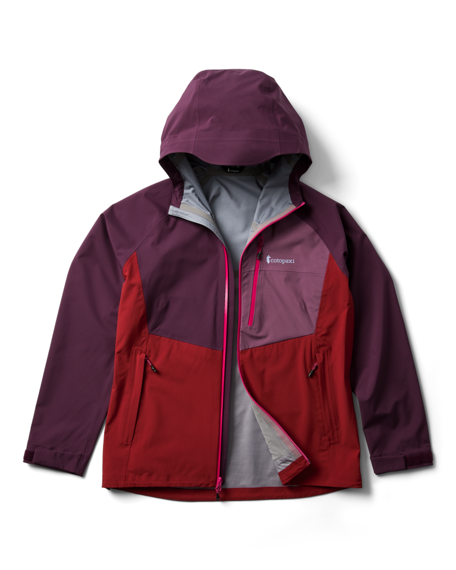 Impermeo 3L Hooded Shell Jacket - Women's, Acai/Crimson
