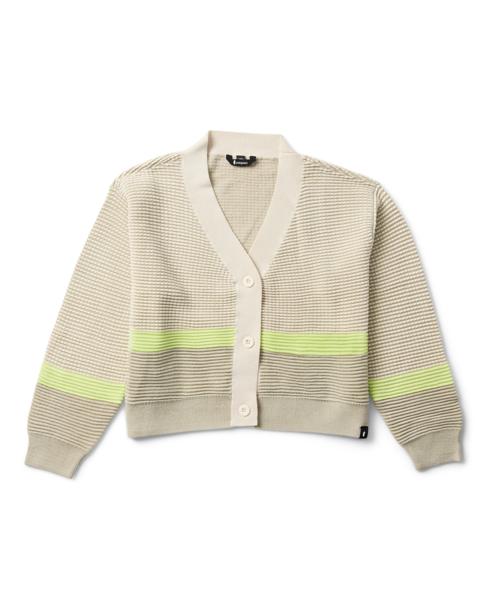 Libre Cardigan - Women's, Chalk/Mineral, Model Tiff