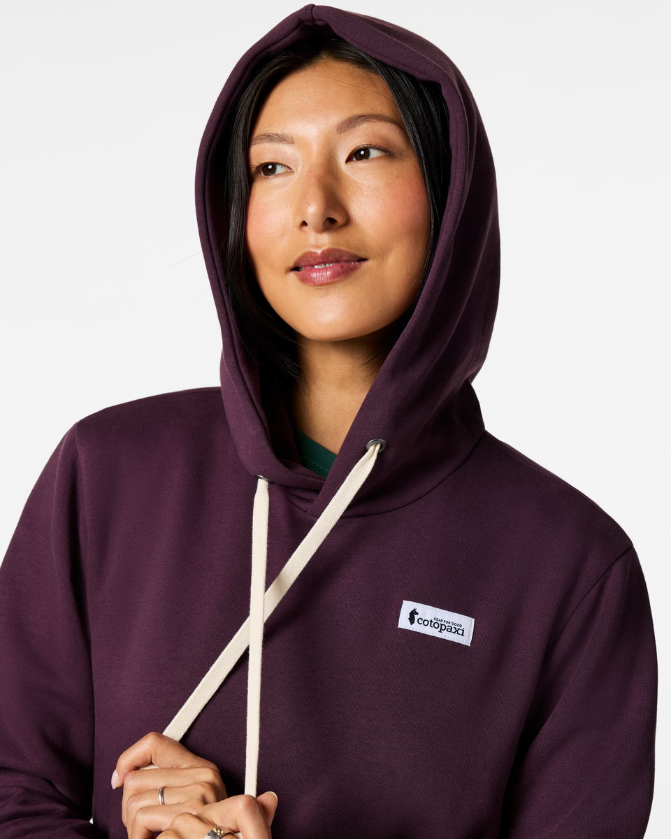 Llama Patch Pullover Hoodie - Women's, Mystic, Model Tiff