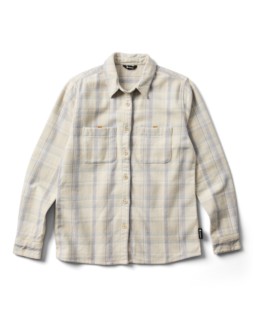 Mero Organic Flannel Shirt - Women's, Mineral Plaid