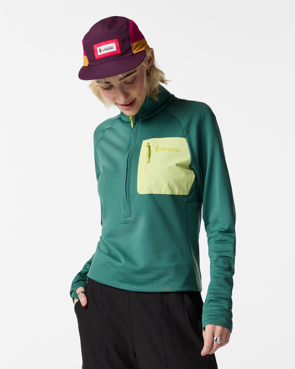 Otero Fleece Half-Zip Pullover - Women's, Juniper, Model Josie