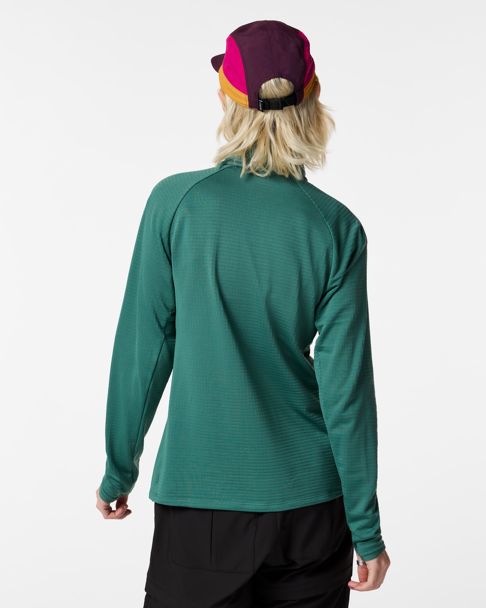 Otero Fleece Half-Zip Pullover - Women's, Juniper, Model Josie