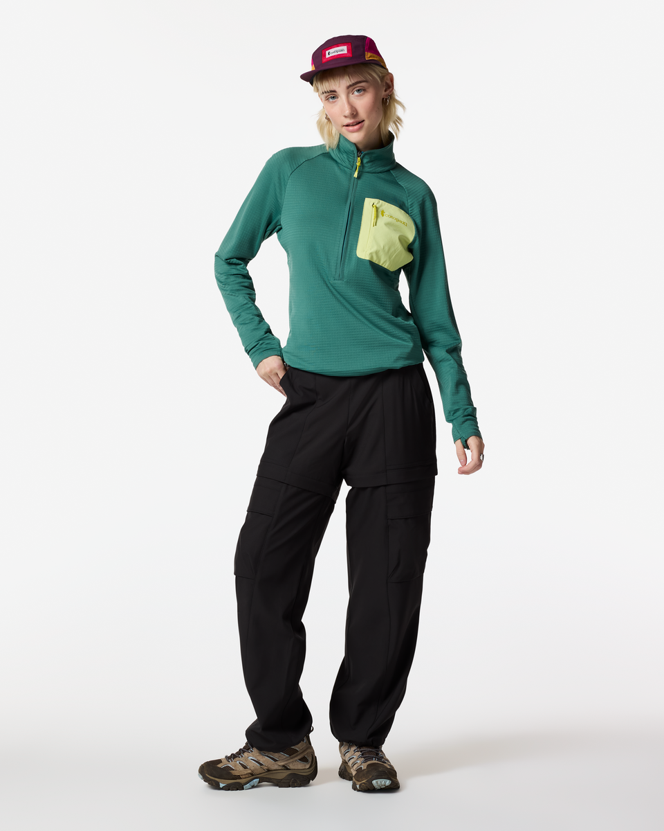 Otero Fleece Half-Zip Pullover - Women's, Juniper, Model Josie