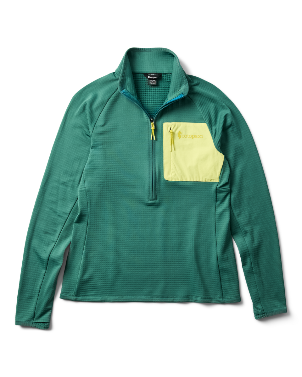 Otero Fleece Half-Zip Pullover - Women's, Juniper, Model Josie