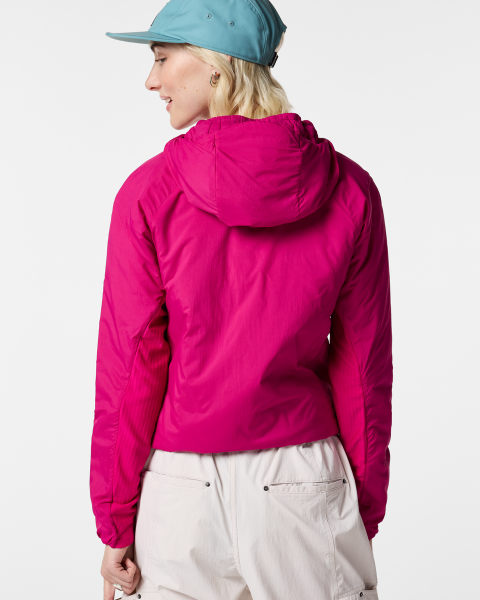 Pacaya 2.0 Insulated Hooded Jacket - Women's, Pitaya, Model Josie